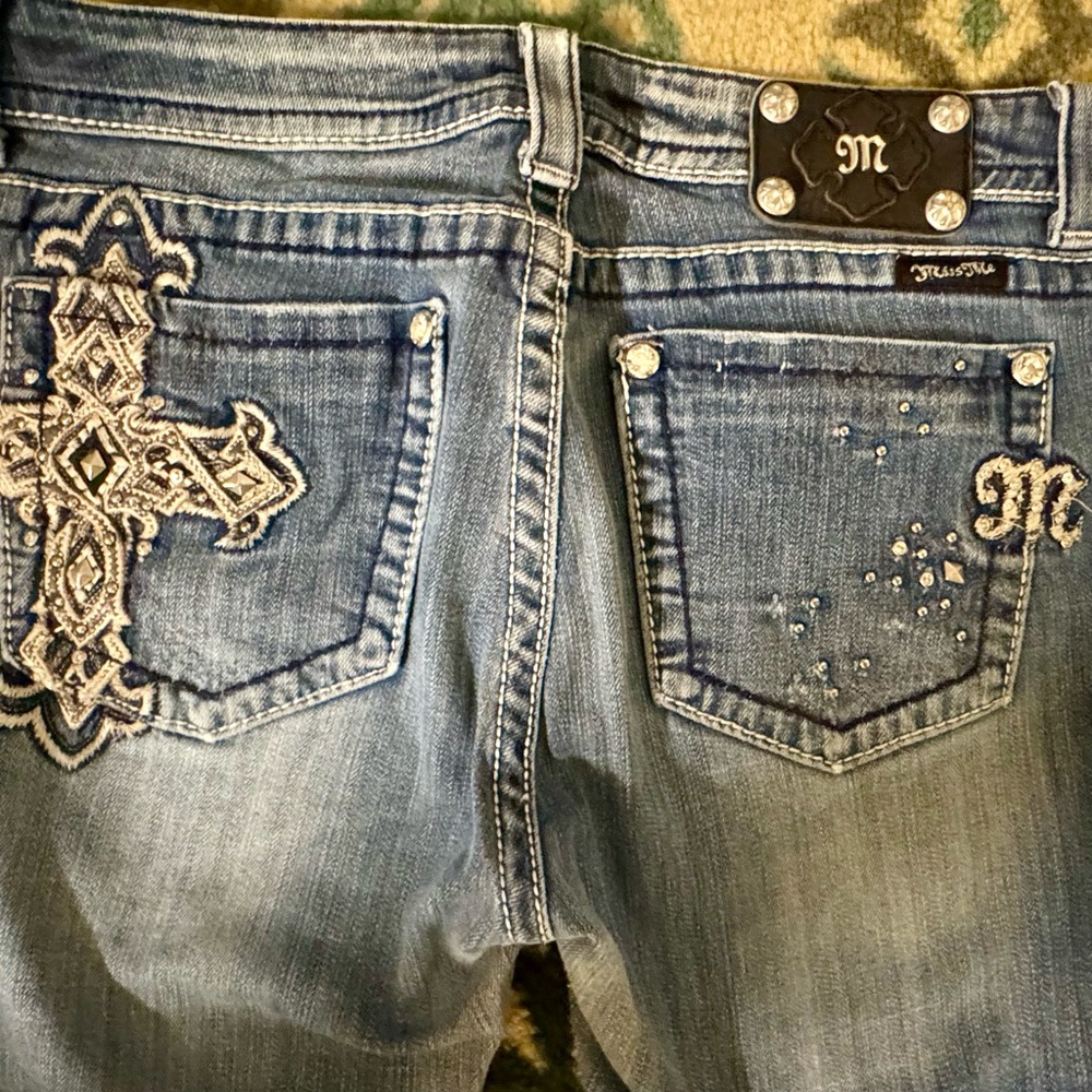 Women’s Miss Me Easy Boot Stretch Mid-Rise Jeans 29 31 x 31